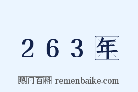 263年是什么意思的图片